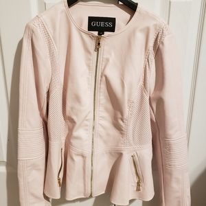 NEW Guess Peplum Pink Jacket